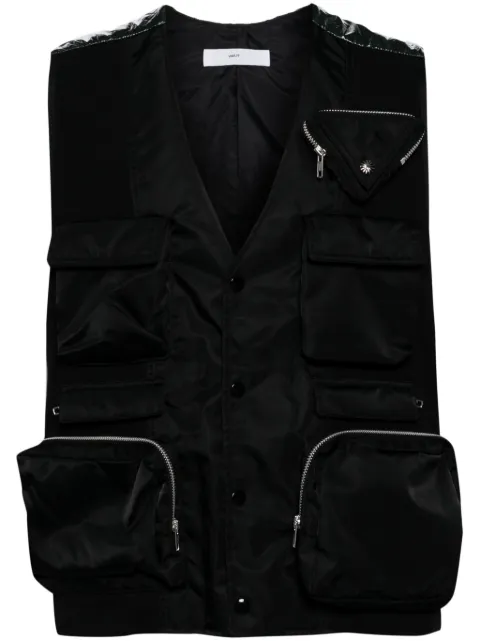 Toga multi-pocket padded gilet Black TV32FE312