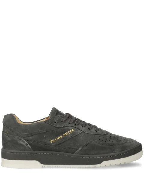 Filling Pieces logo-print suede sneakers Grey 70022791874