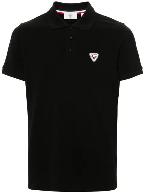 Rossignol logo-applique polo shirt Black RLKMY01