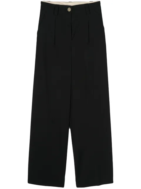 Alysi high-waist wide-leg trousers Black 104127P4005094
