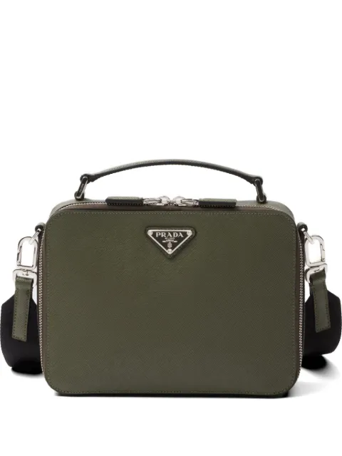 Prada medium Brique leather messenger bag Green 2VH069VYMI9Z2