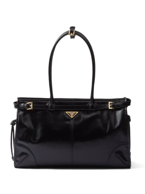 Prada Bonnie large leather handbag Black 1BA433VMOO2CYR