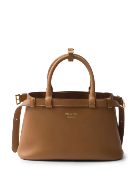 Prada small Buckle tote bag Brown 1BA418VOOO2CYS