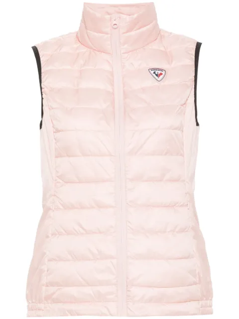 Rossignol logo-patch ripstop gilet Pink RLMWJ77