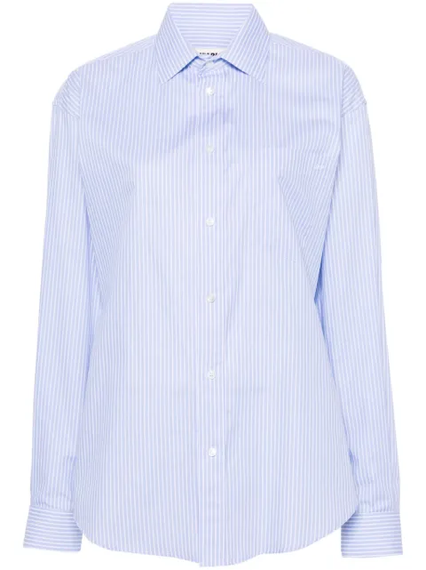 DARKPARK Anne striped cotton shirt Blue WSH04FAC09