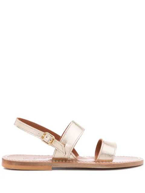 K. Jacques buckled leather sandals Gold 0C200439BARIGOULE