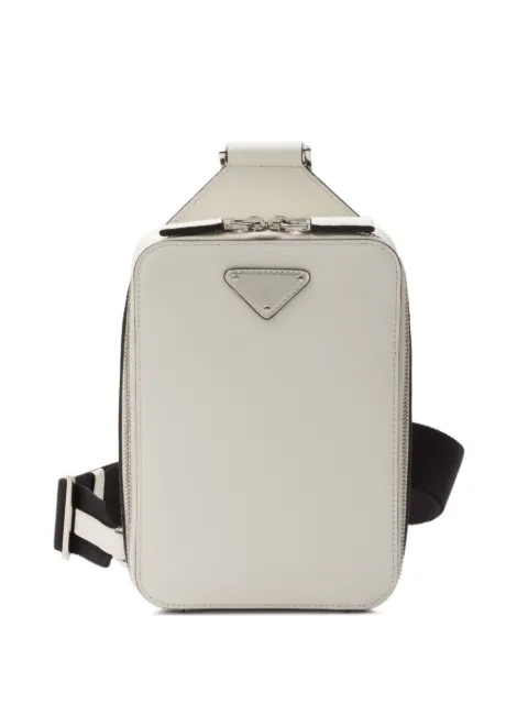 Prada Brique leather messenger bag White 2VZ106VOOO9Z2