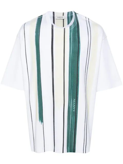 Lanvin striped cotton T-shirt White RMTS0026J103P24