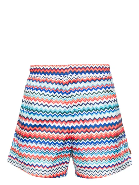 Missoni Signature zigzag swimming trunks Blue US24SP00BW00RM