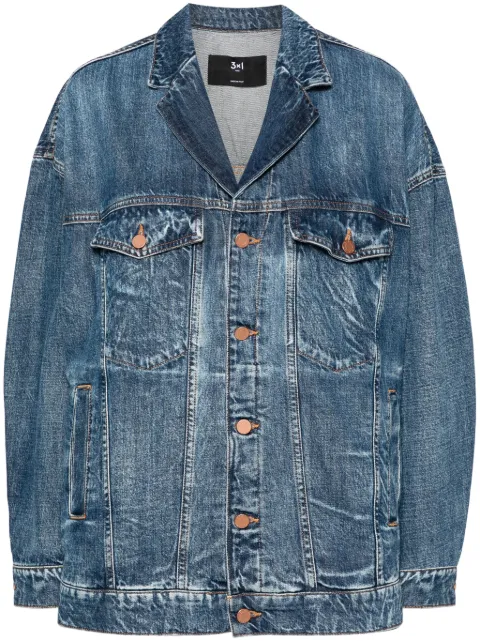 3x1 notched-lapels denim jacket Blue WJ5002DR01RG