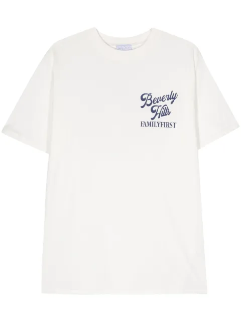 Family First logo-print cotton T-shirt White TS2415