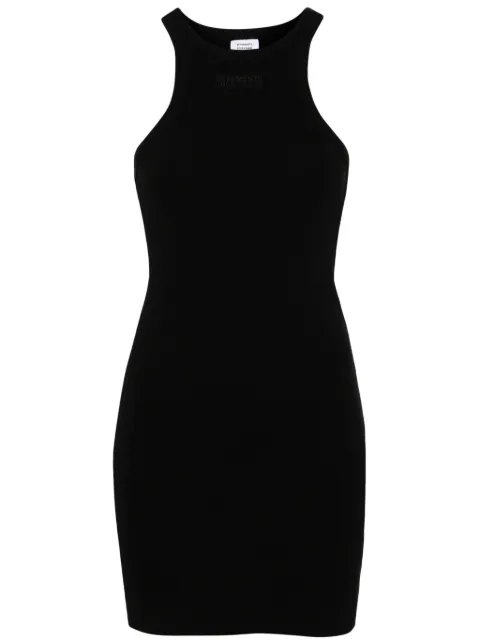 VETEMENTS racerback ribbed-knit minidress Black WE64DR440B