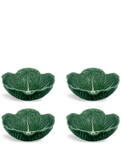 Bordallo Pinheiro Couve ceramic bowls (set of four) Green 65031370