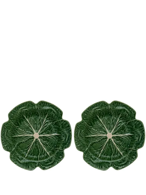 Bordallo Pinheiro Couve charger plates (set of two) Green 65031317