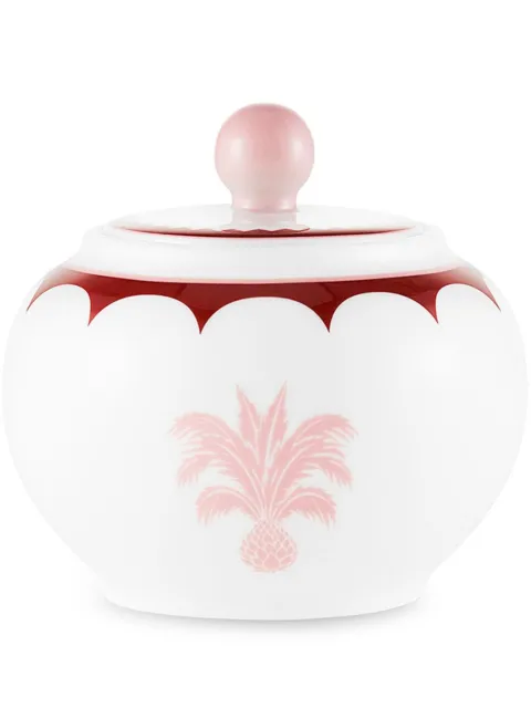 AQUAZZURA CASA Jaipur porcelain sugar bowl (29 cl) White JAISUB29PCNBAPU00