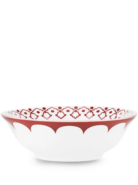 AQUAZZURA CASA Jaipur porcelain salad bowl (26cm) Red JAISAB26PCNBAPU00