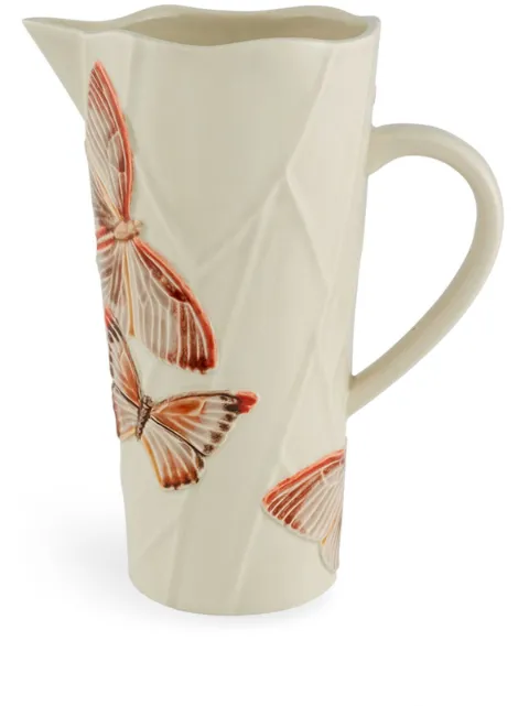 Bordallo Pinheiro Cloudy Butterflies ceramic pitcher (16.7l) Neutrals 65030587