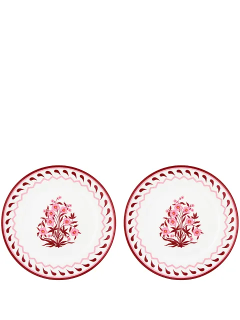 AQUAZZURA CASA Jaipur dinner plates (set of two) Red JAIDIPX2PCNBAPU00