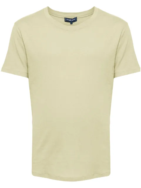 Frescobol Carioca Lucio cotton-linen T-shirt Green 1573