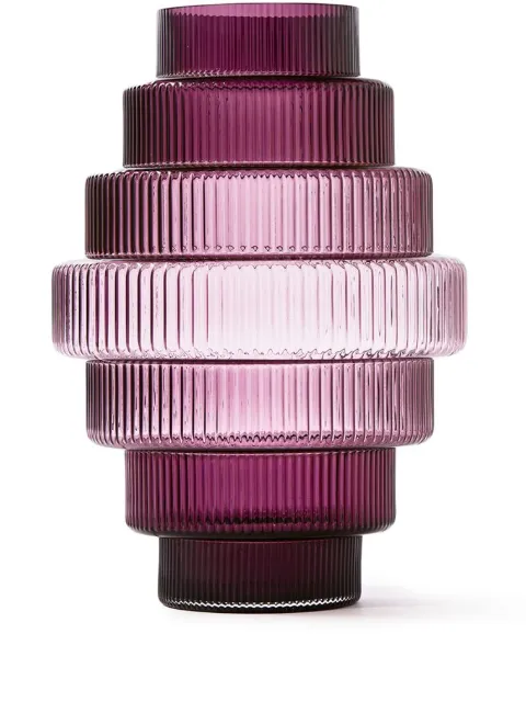 POLSPOTTEN Steps glass vase (30cm) Pink 140205423