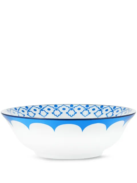 AQUAZZURA CASA Jaipur porcelain salad bowl (26cm) Blue JAISAB26PCNBLUU00