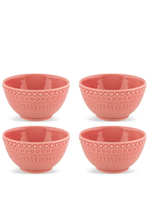 Bordallo Pinheiro Fantasia ceramic bowl (set of four) Pink 65031388