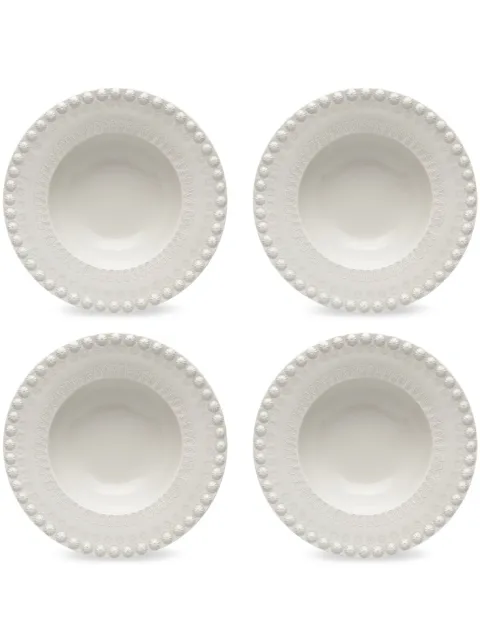 Bordallo Pinheiro Fantasia soup plate (set of four) Neutrals 65031381