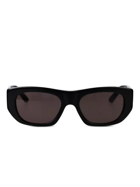 Alexander McQueen Eyewear logo-print geometric-frame sunglasses Black AM0450S