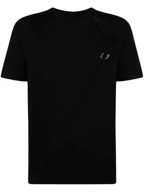 HELIOT EMIL Morphed Carabiner cotton T-shirt Black PRESS24M09111BLK01