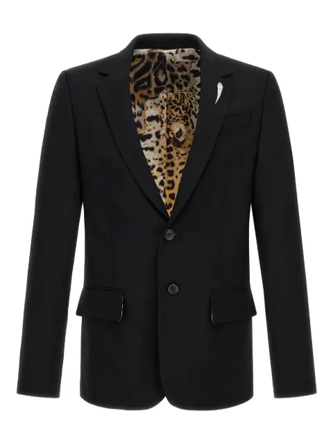 Roberto Cavalli single-breasted blazer Black SRT440VW001