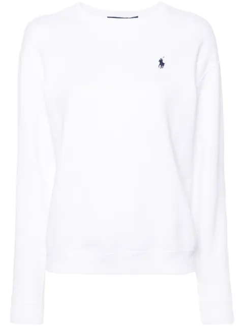 Polo Ralph Lauren embroidered-logo jersey sweatshirt White 211943006001