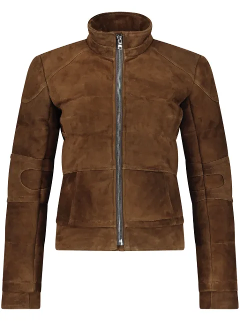 DANCASSAB Darder suede puffer jacket Brown DCAT21MDARCAFAN