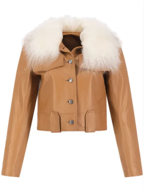 DANCASSAB Fanny leather jacket Brown DCFW22MFANTA1ST