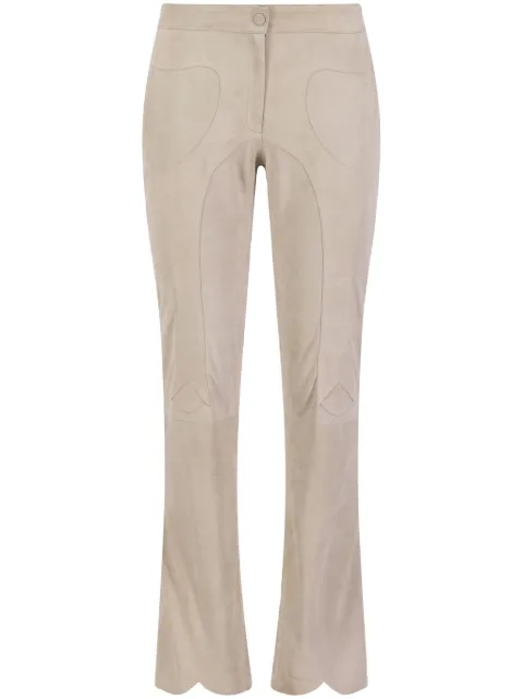 DANCASSAB Pamela flared trousers Neutrals DCFW22MPAMBEIAN
