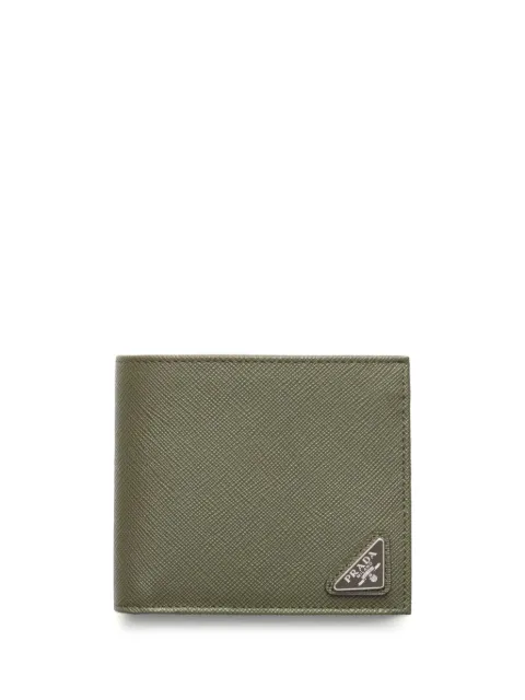 Prada Saffiano leather bi-fold wallet Green 2MO738QHH