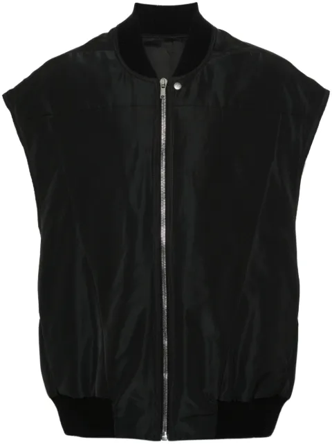Rick Owens ribbed-collar padded gilet Black RU01D3761FK09