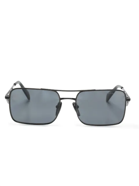 Prada Eyewear triangle-logo rectangle-frame sunglasses Black PRA52S
