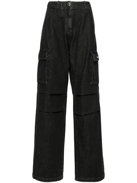 Coperni mid-rise wide-leg jeans Black COPP40852