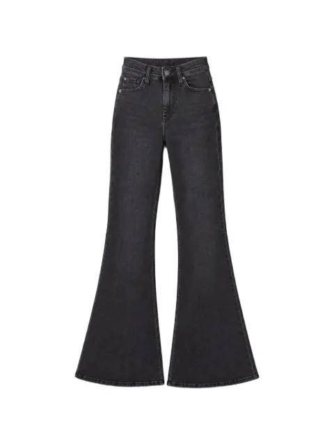 FRAME high-waisted flared-leg jeans Black LPHFFSS142