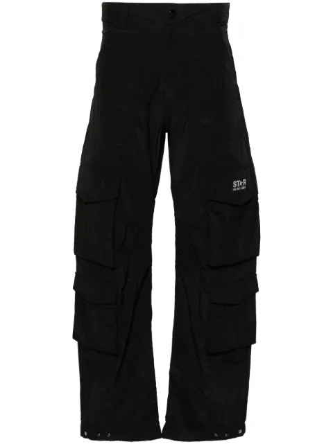 Golden Goose Luther wide-leg cargo trousers Black GMP01831P001457