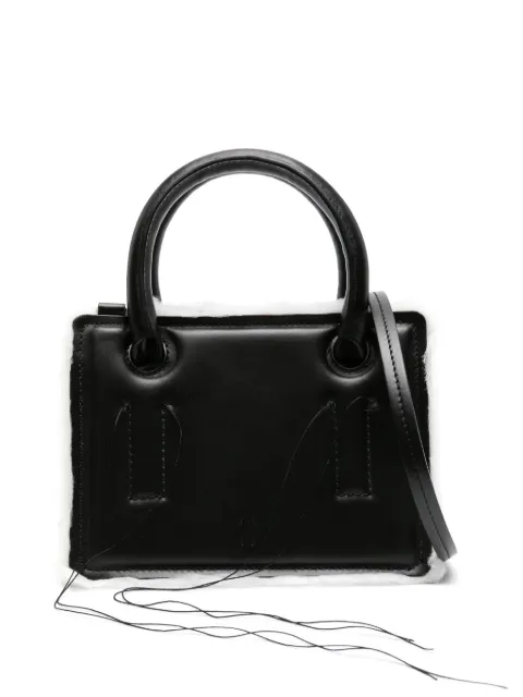DENTRO mini Otto leather tote bag Black 24SDNBO004