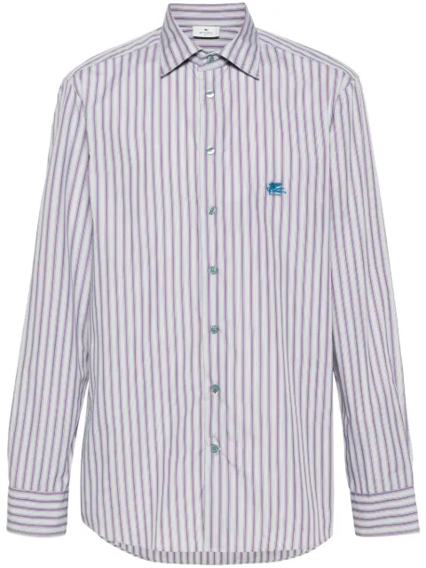 ETRO striped cotton shirt Purple MRIB000299TR516