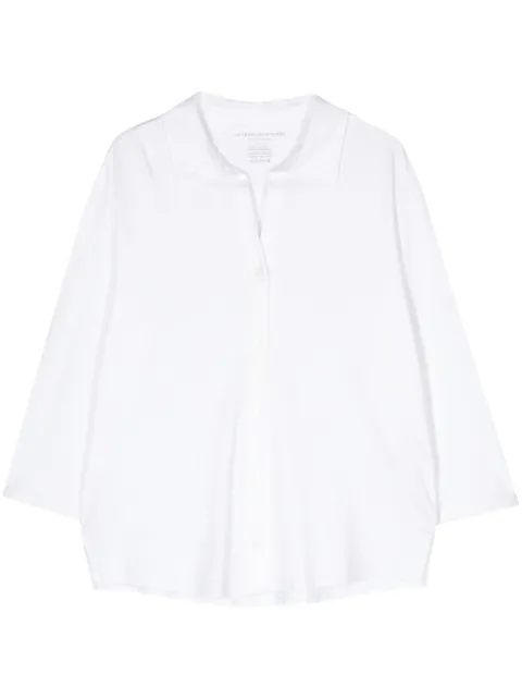 Majestic Filatures three-quarter sleeve shirt White E24M001FCH100