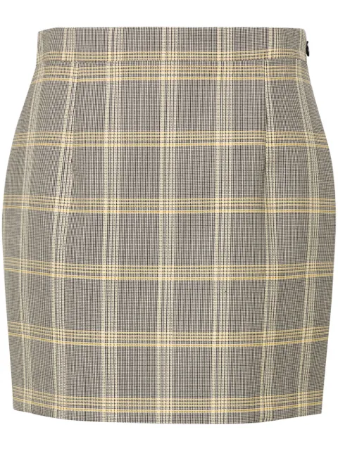 Marni plaid-check fitted miniskirt Grey GOMA0553U0UTWA11