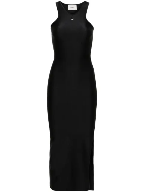 Coperni logo-embellished midi dress Black COPJS72545
