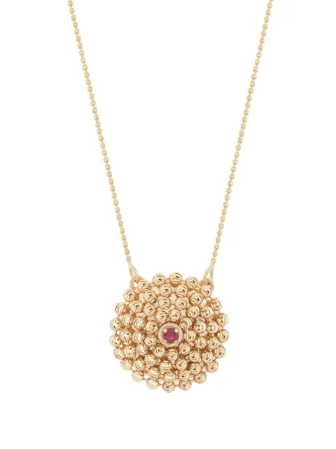 Officina Bernardi 18kt yellow gold medium Mimosa ruby necklace Gold MIMOSAPENDANTMYGOLDRUBY
