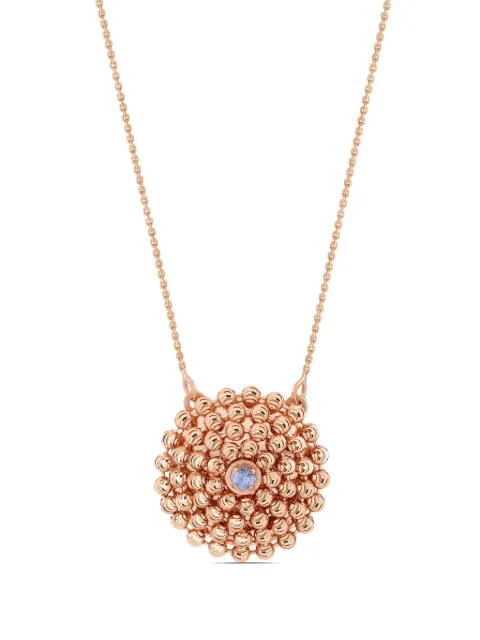 Officina Bernardi 18kt rose gold medium Mimosa sapphire necklace Pink MIMOSAPENDANTMPKGOLDSAPPHLBLUE