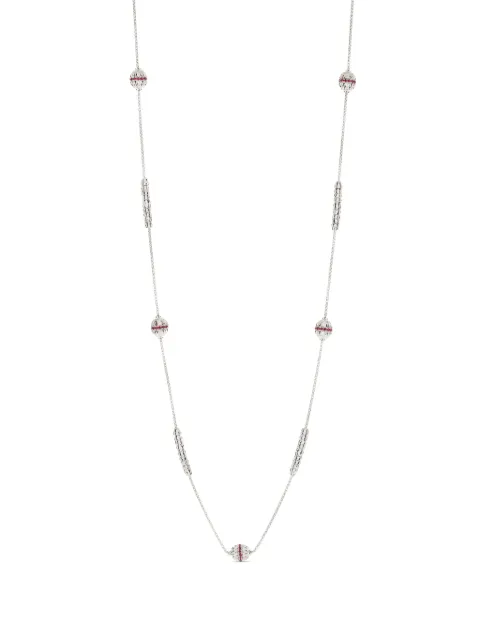 Officina Bernardi 18kt white gold Ophidia ruby necklace Silver OPHIDIASTATIONWGOLDRUBY