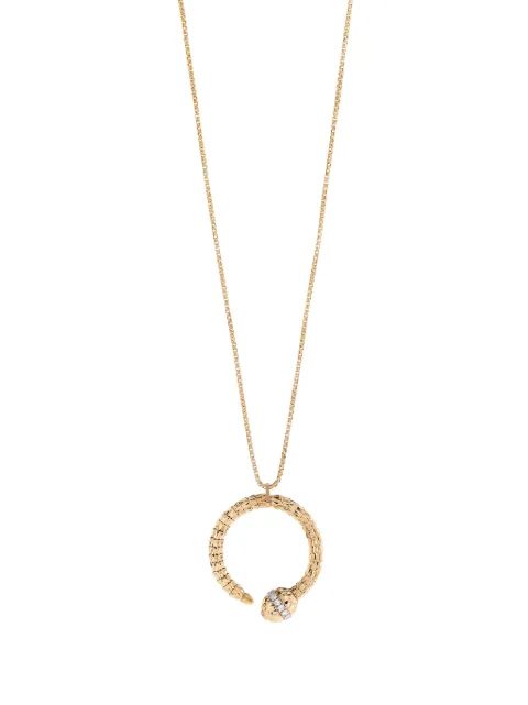 Officina Bernardi 18kt yellow gold Ophidia diamond necklace Gold OPHIDIAPENDANTMYGOLDDIAMONDWHITE