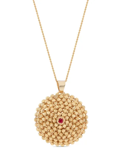 Officina Bernardi 18kt yellow gold Mimosa ruby necklace Gold MIMOSAPENDANTLYGOLDRUBY